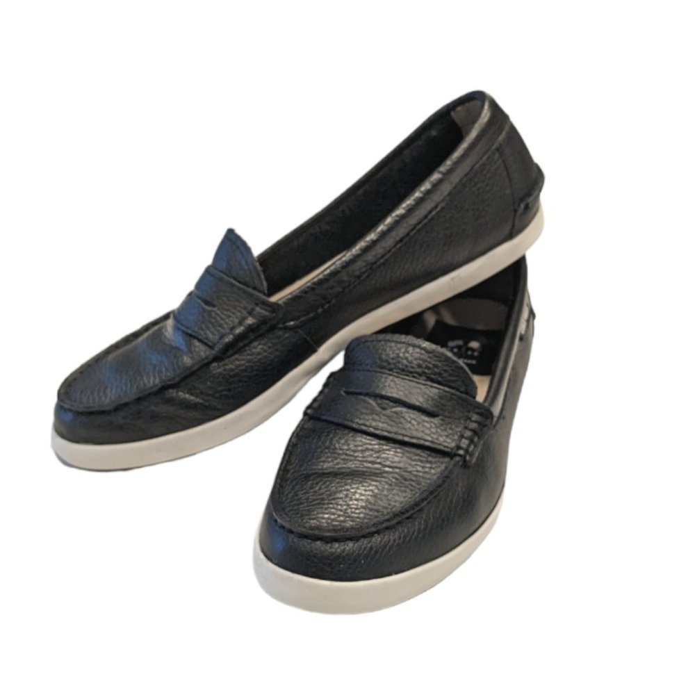 Cole Haan Women’s Black Leather Slip-On Loafer